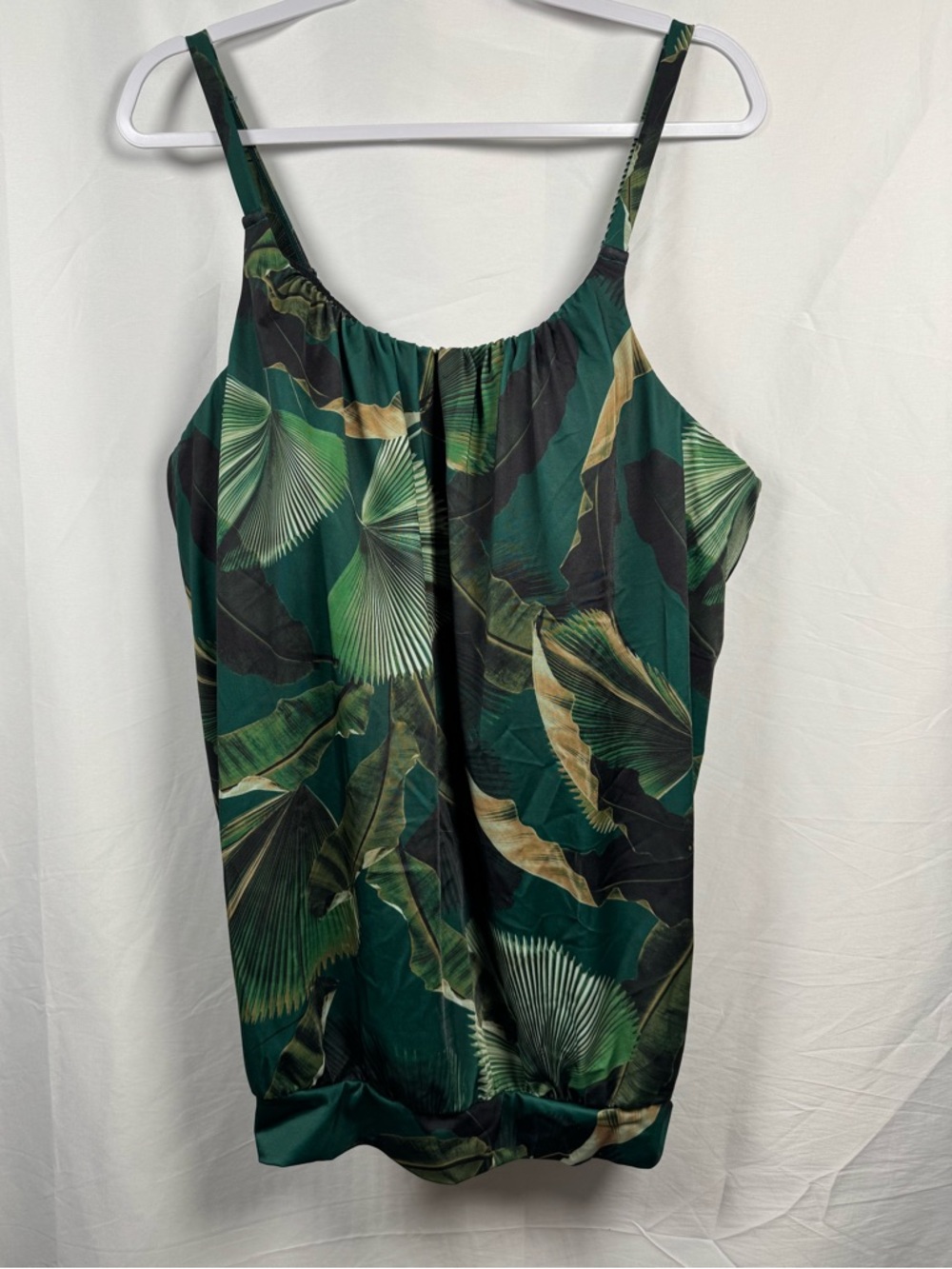 Swim By Cacique Blouson Tropical Print Swim Top 20